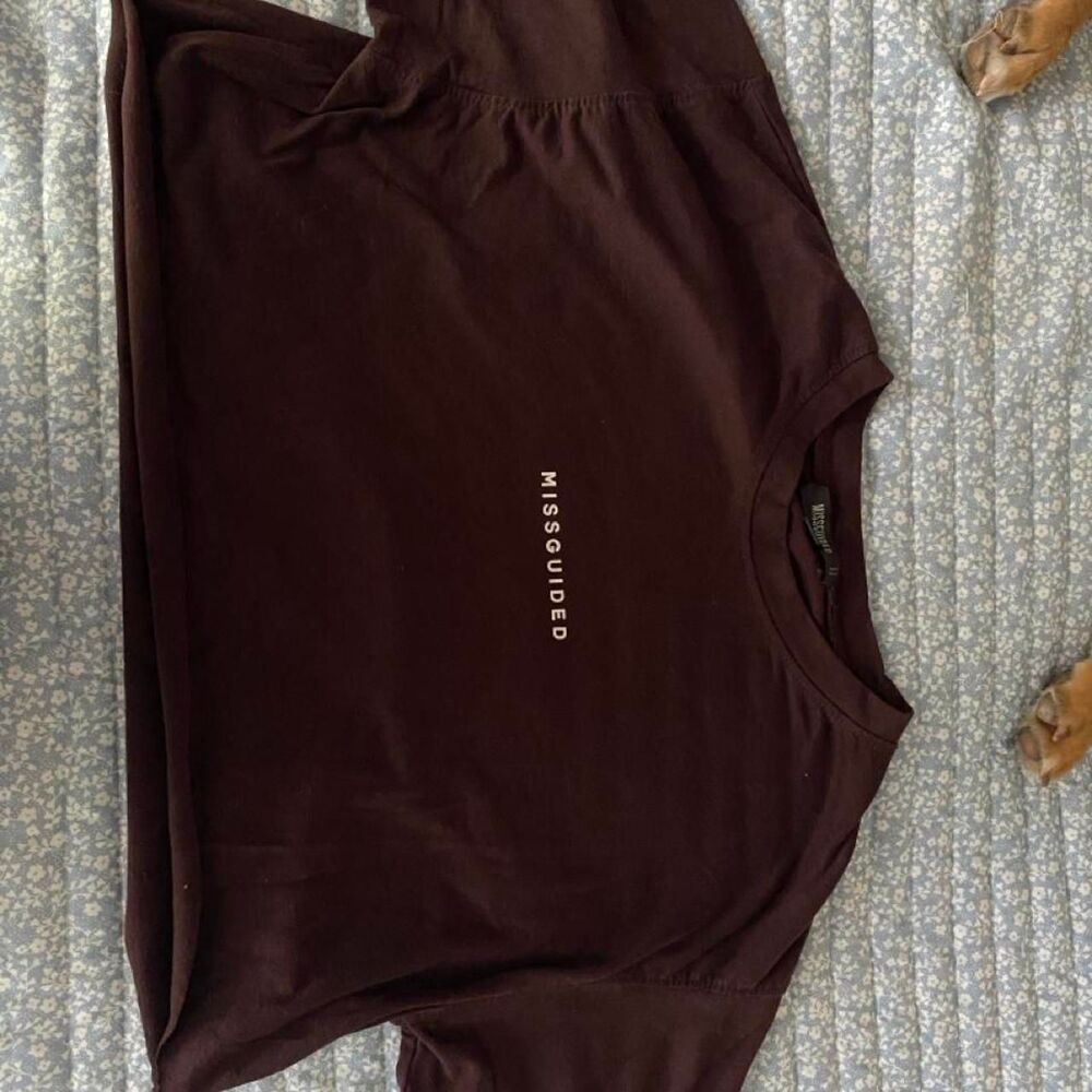Missguided Women's Brown and Black Crop-top